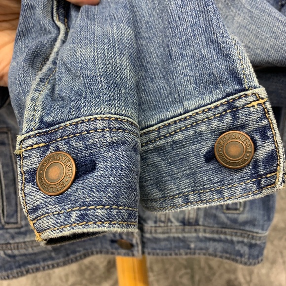 American Eagle Denim Jean Jacket Sz M EUC - Picture 4 of 6